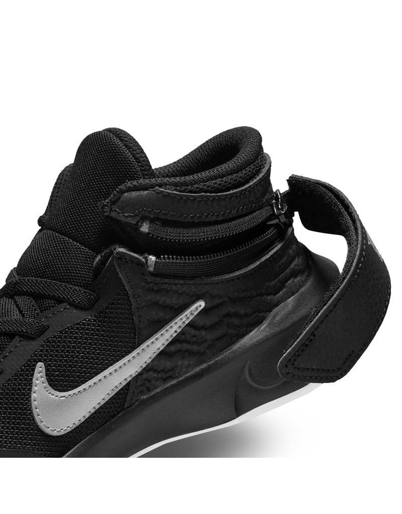 Nike Team Hustle D 10 Flyease (PS)- Black/Metallic Silver