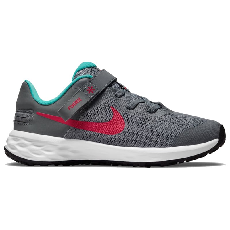 Nike Revolution 6 Flyease Nn (PS)- Grey/Red