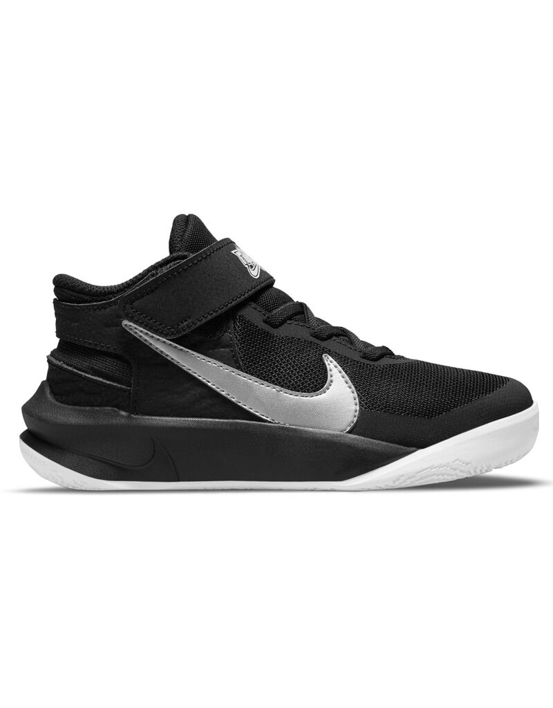 Nike Team Hustle D 10 Flyease (PS)- Black/Metallic Silver