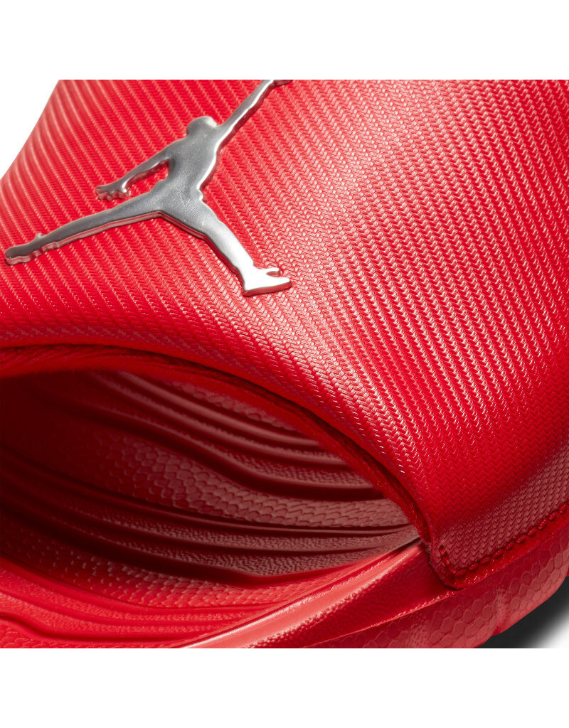 Nike Jordan Break Slide- Univ Red/Metalic Silver