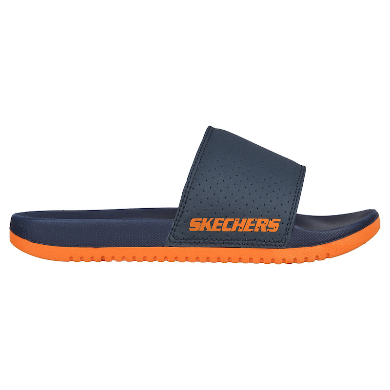 Skechers K Gambix X Slide- Navy/Orange