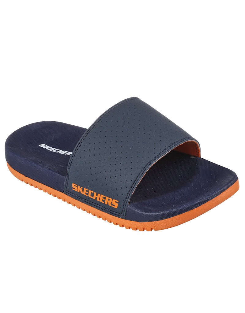 Skechers K Gambix X Slide- Navy/Orange