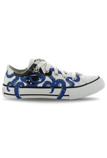 Converse Chuck Taylor All Star Low Kids- White/Blue Print