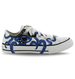 Converse Chuck Taylor All Star Low Kids- White/Blue Print