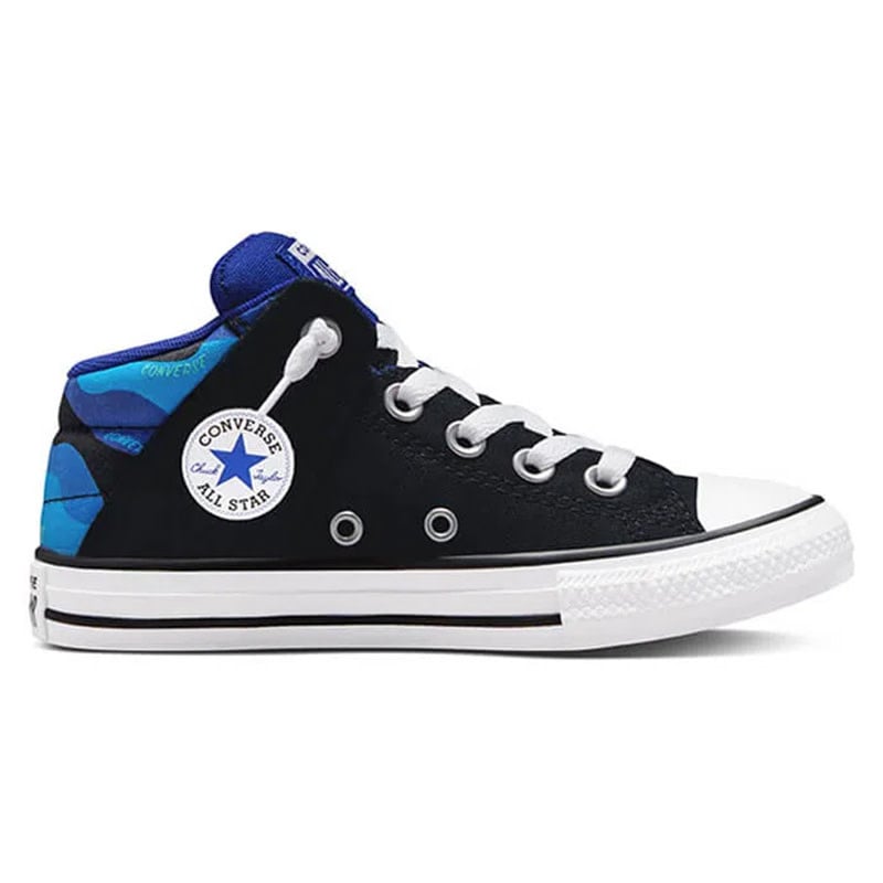 Converse Chuck Taylor All Star Axel Mid Kids- Black/Blue/White