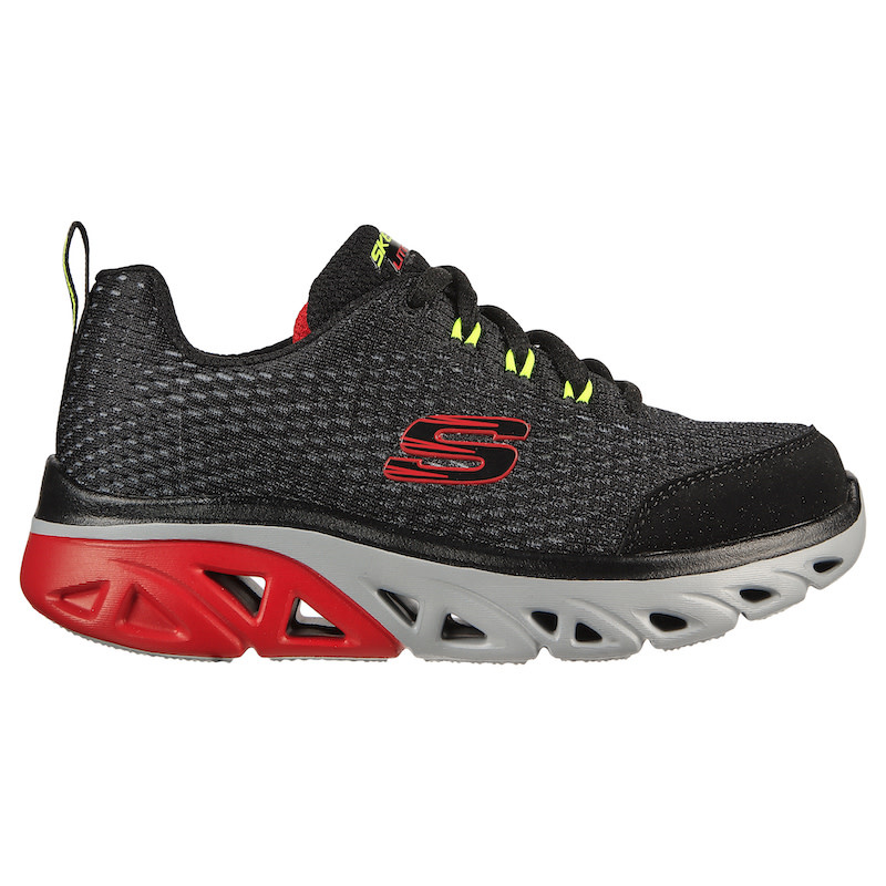 Skechers K Glide Step Sport Wave Heat- Black/Red