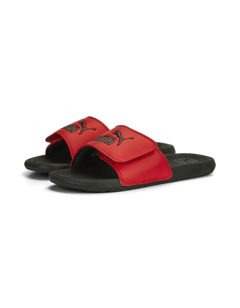 Puma Slides Jr. Cool Cat 2.0 V BX Slide- Red/Black