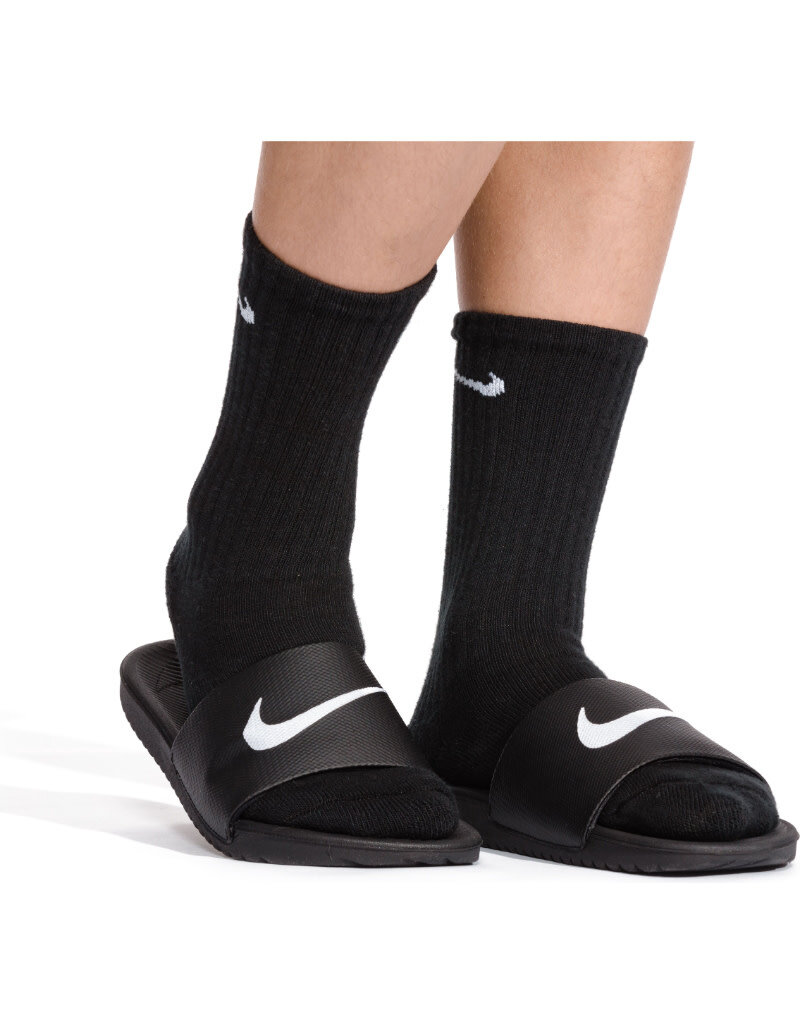 Nike K Kawa Slide (GS)- Black/White