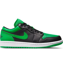 Jordan Air Jordan 1 Low- Black/Black-Lucky Green-White