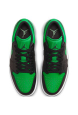 Jordan Air Jordan 1 Low- Black/Black-Lucky Green-White