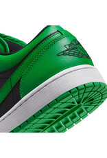Jordan Air Jordan 1 Low- Black/Black-Lucky Green-White