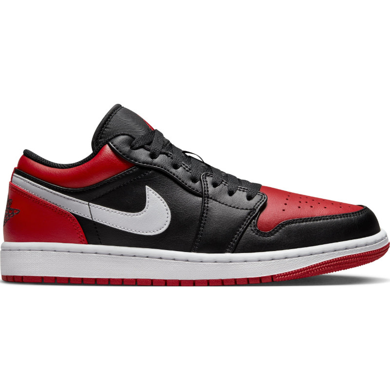 Air Jordan 1 Low- Black/Gym Red-White