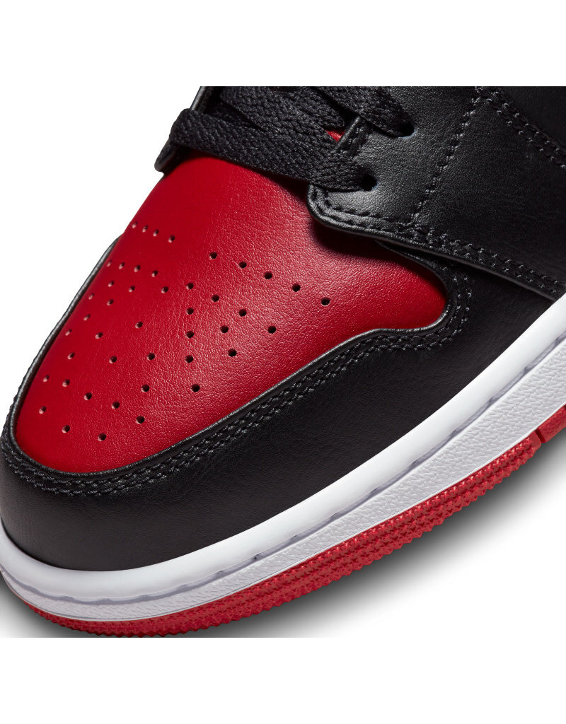 Air Jordan 1 Low- Black/Gym Red-White - Sports Gallery