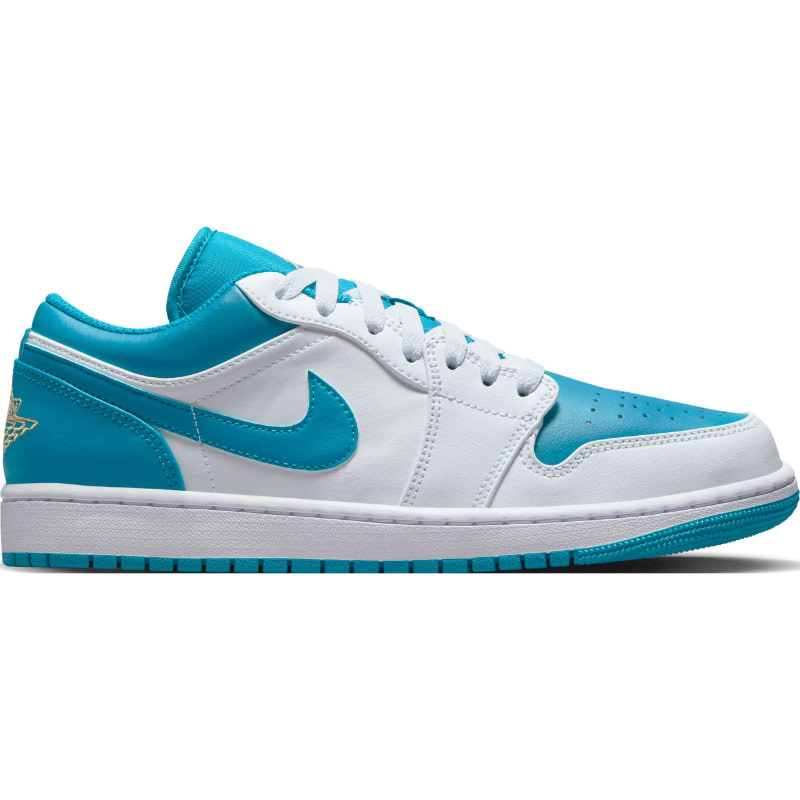 Jordan Air Jordan 1 Low- White/Celestial Gold-Aquatone