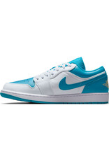 Jordan Air Jordan 1 Low- White/Celestial Gold-Aquatone Jordan Air Jordan 1 Low- White/Celestial Gold-Aquatone