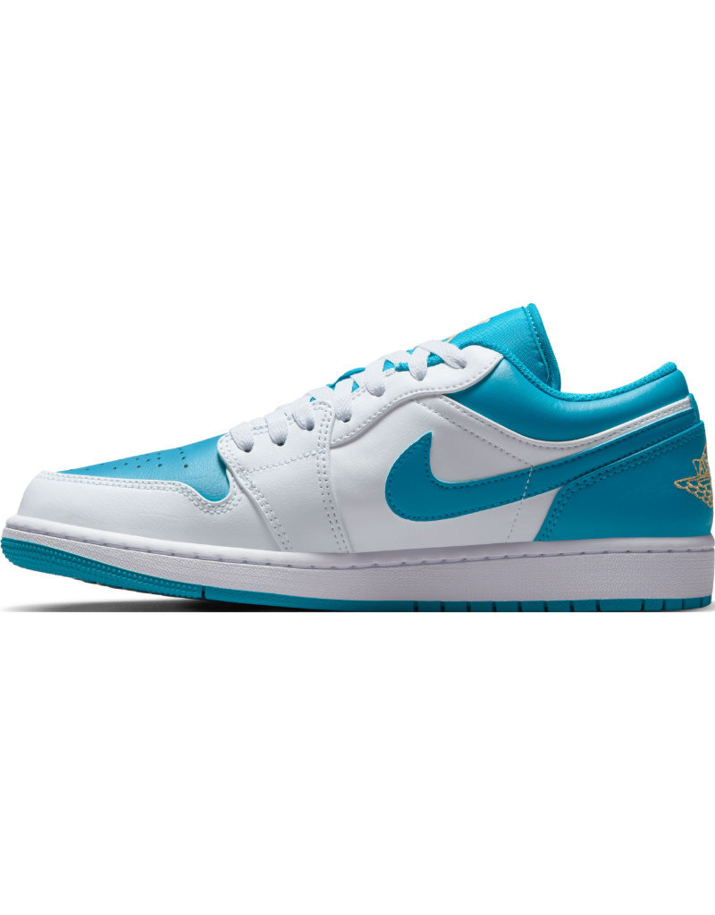 Jordan Air Jordan 1 Low- White/Celestial Gold-Aquatone