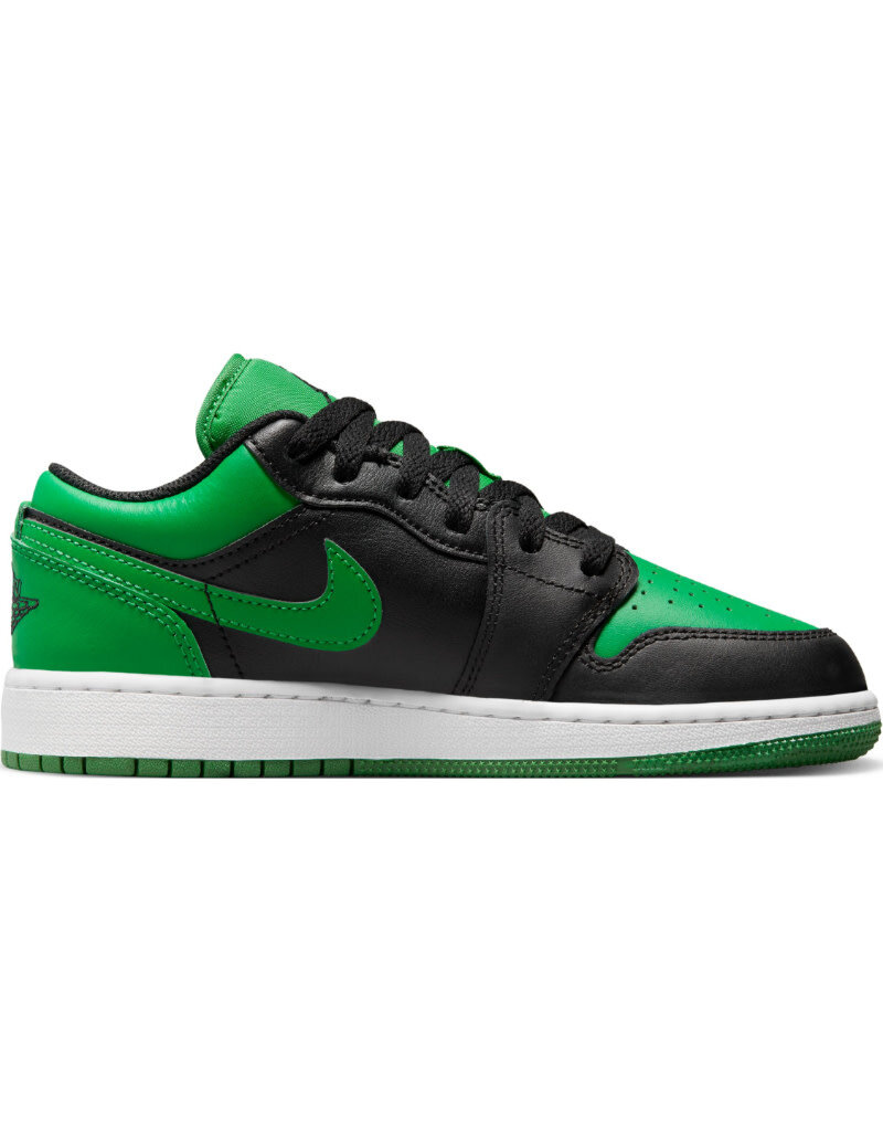 Jordan Air Jordan 1 Low Bg- Black/Black-Lucky Green-White