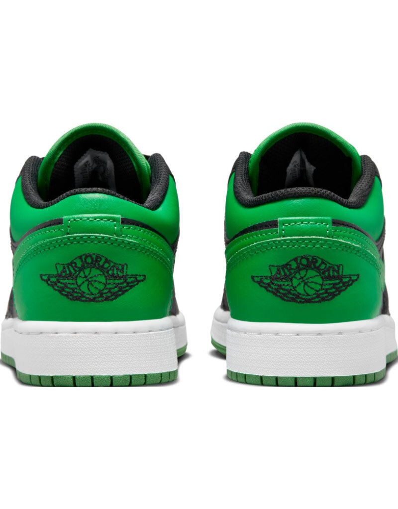 Jordan Air Jordan 1 Low Bg- Black/Black-Lucky Green-White