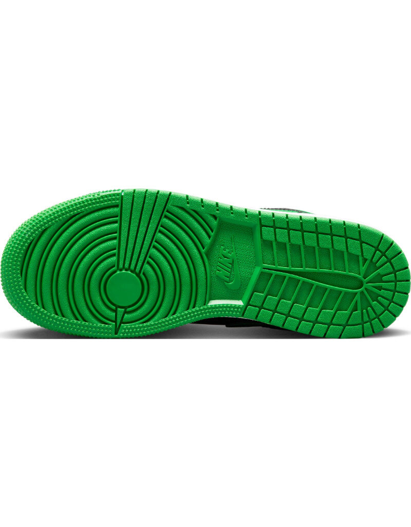 Jordan Air Jordan 1 Low Bg- Black/Black-Lucky Green-White