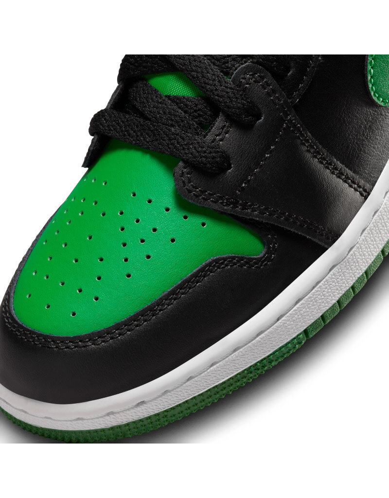 Jordan Air Jordan 1 Low Bg- Black/Black-Lucky Green-White
