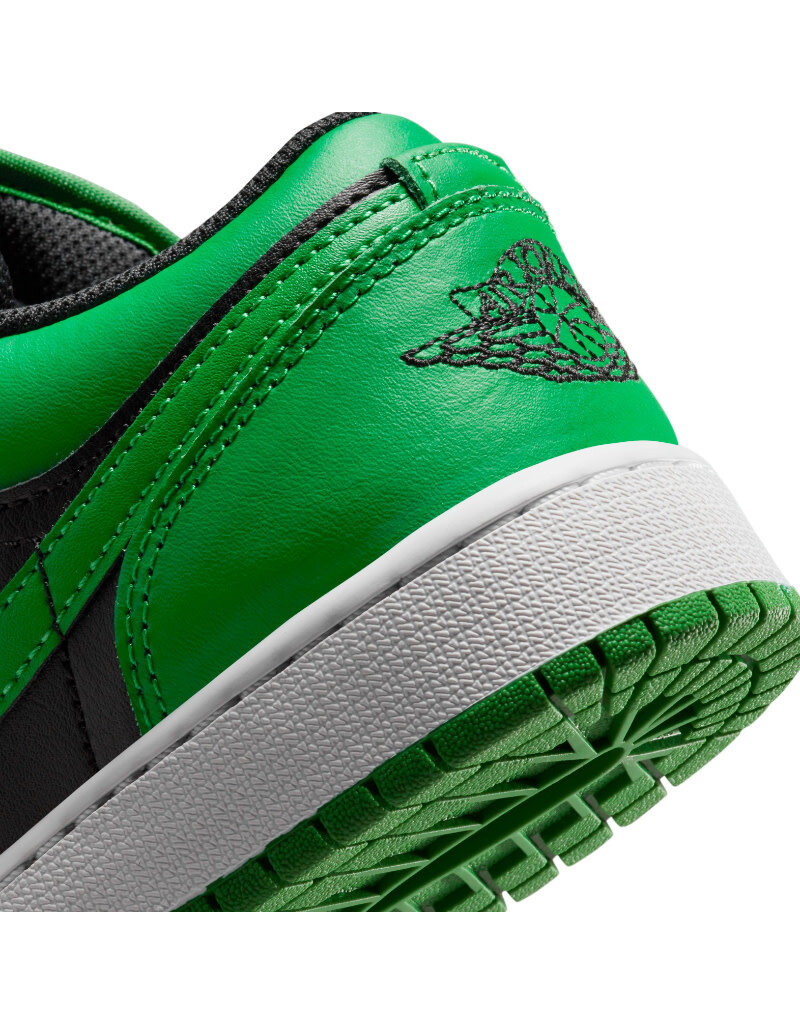 Jordan Air Jordan 1 Low Bg- Black/Black-Lucky Green-White