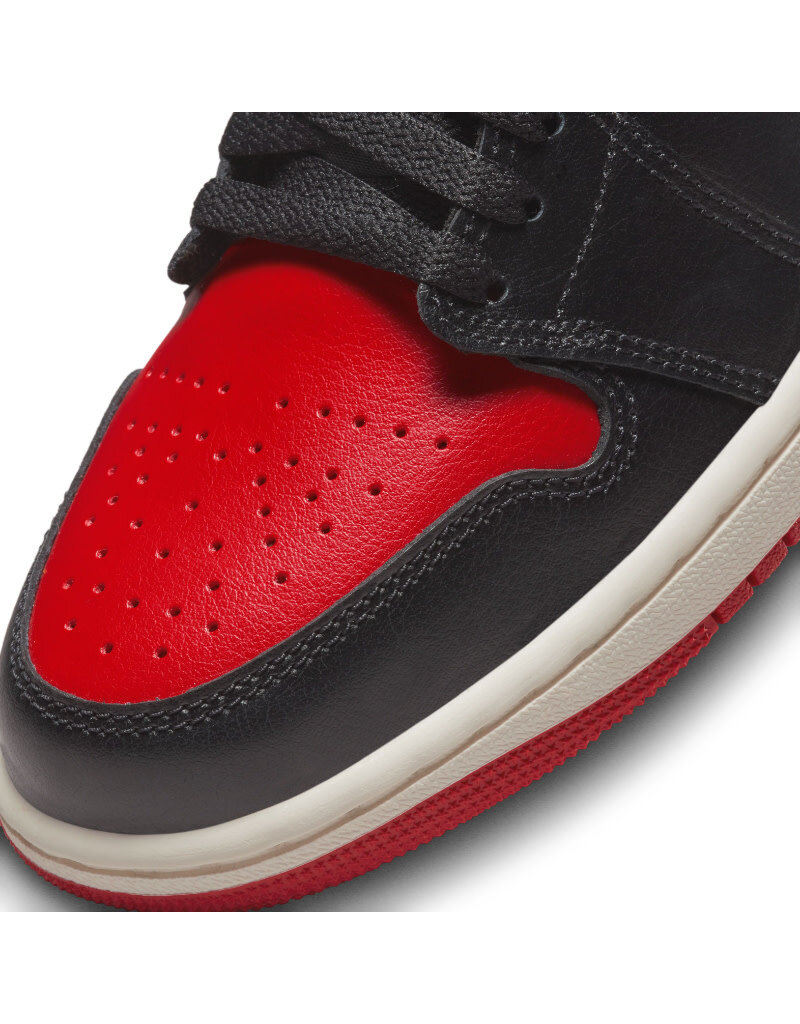 Wmns Air Jordan 1 Low- Black/Gym Red-Sail - Sports Gallery