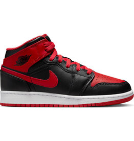 Jordan Air Jordan 1 Mid Bg- Black/Fire Red/White