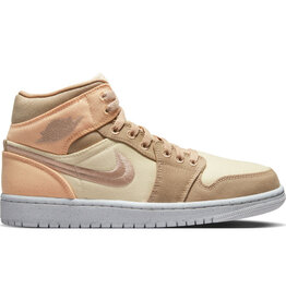 Jordan Wmns Air Jordan 1 Mid Se- Beige/Sand/Orange
