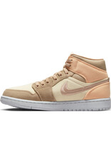 Jordan Wmns Air Jordan 1 Mid Se- Beige/Sand/Orange
