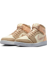 Jordan Wmns Air Jordan 1 Mid Se- Beige/Sand/Orange