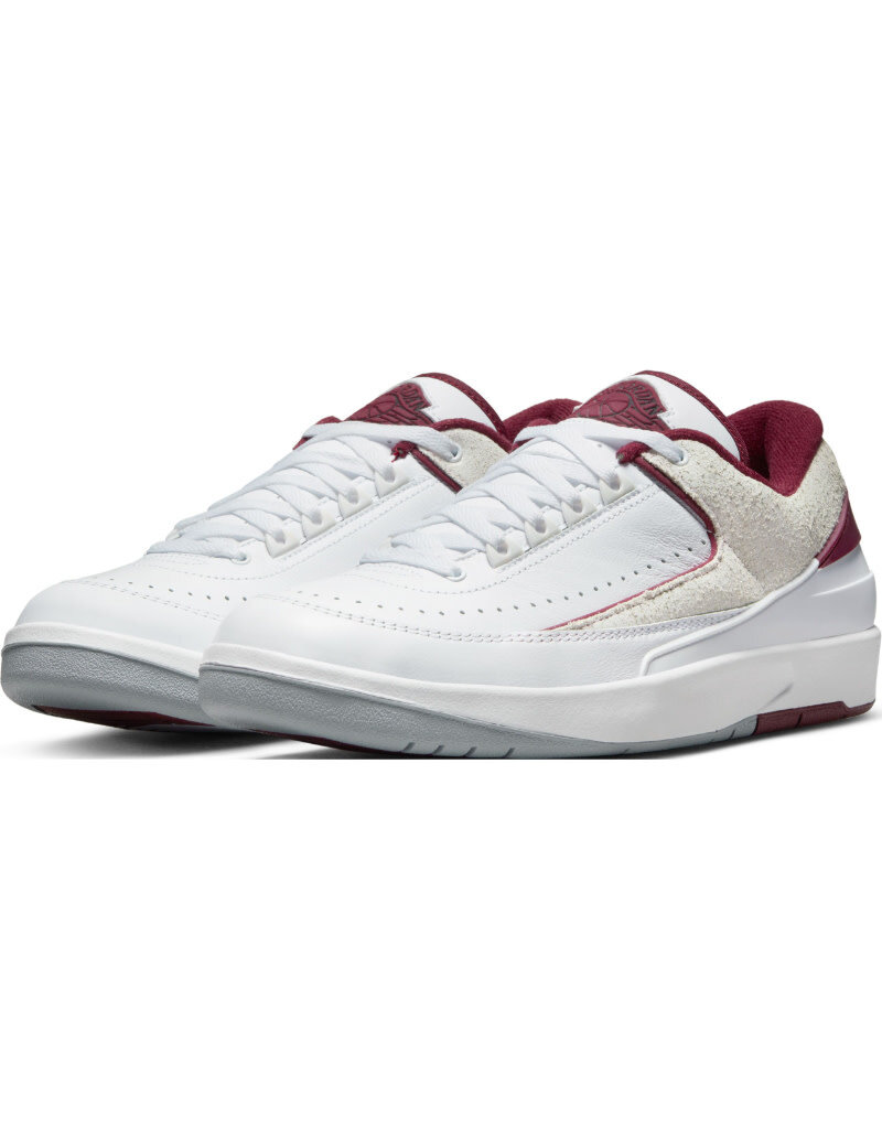 Jordan Air Jordan 2 Retro Low- White/Cherry Wood