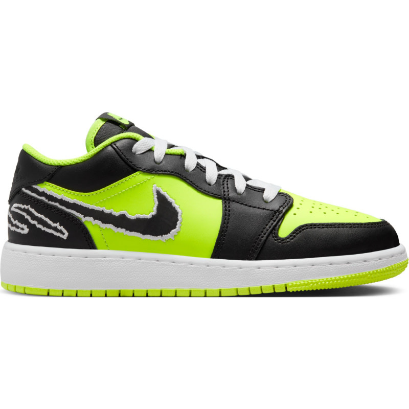 Jordan Air Jordan 1 Low Se Hns Bg- Black/Neon/White