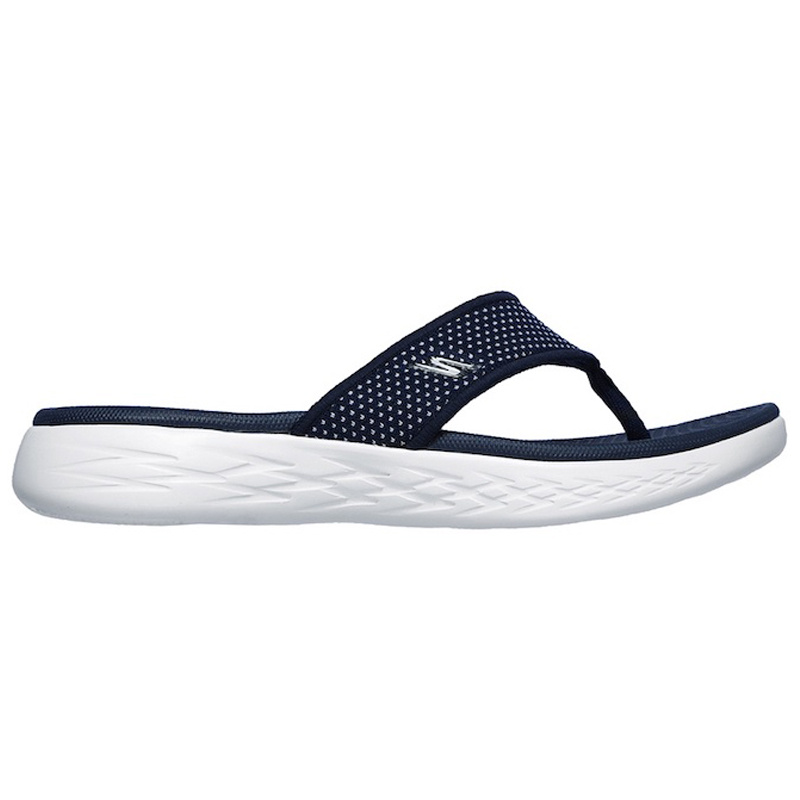 Skechers W On The Go 600 Slipper- Navy/White