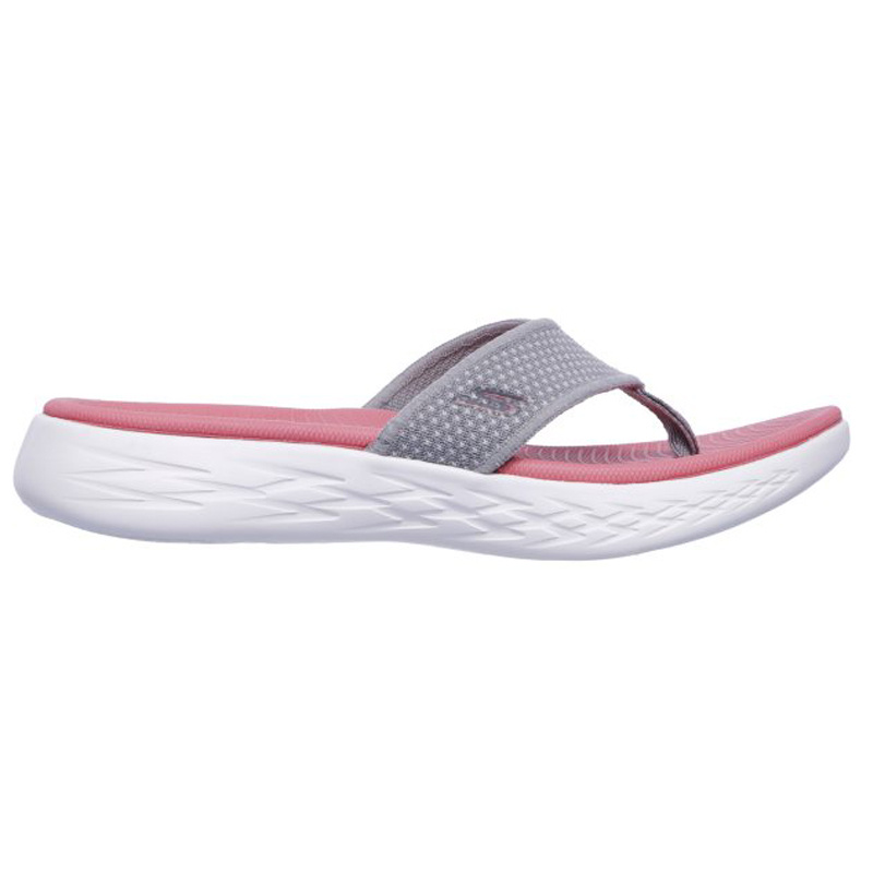 Skechers W On The Go 600 Slipper- Grey/Pink
