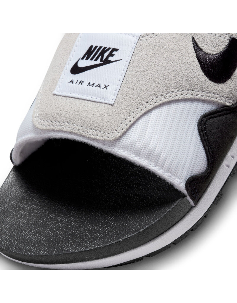Nike Slides Nike Air Max 1 Slide- White/Black/Light Neutral Grey