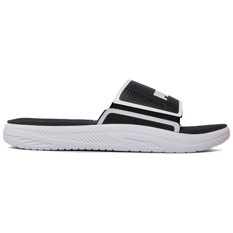 Puma Softride Slide- Black/White