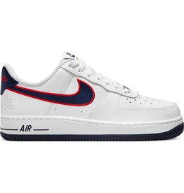 Nike Wmns Air Force 1 '07 Rec V2- White/Obsidian-Unv Red-Wlf Gry