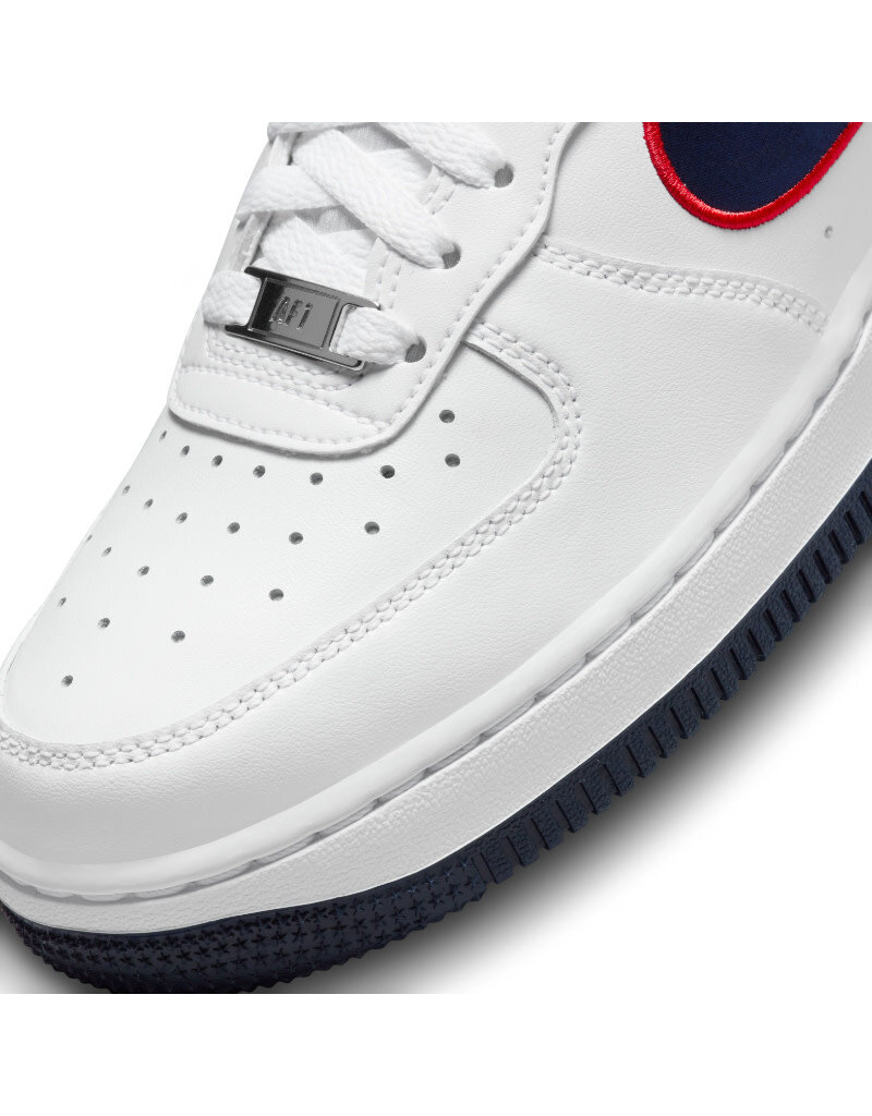 Nike Wmns Air Force 1 '07 Rec V2- White/Obsidian-Unv Red-Wlf Gry