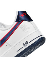 Nike Wmns Air Force 1 '07 Rec V2- White/Obsidian-Unv Red-Wlf Gry