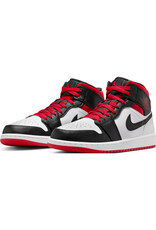Jordan Air Jordan 1 Mid- White/Red/Black