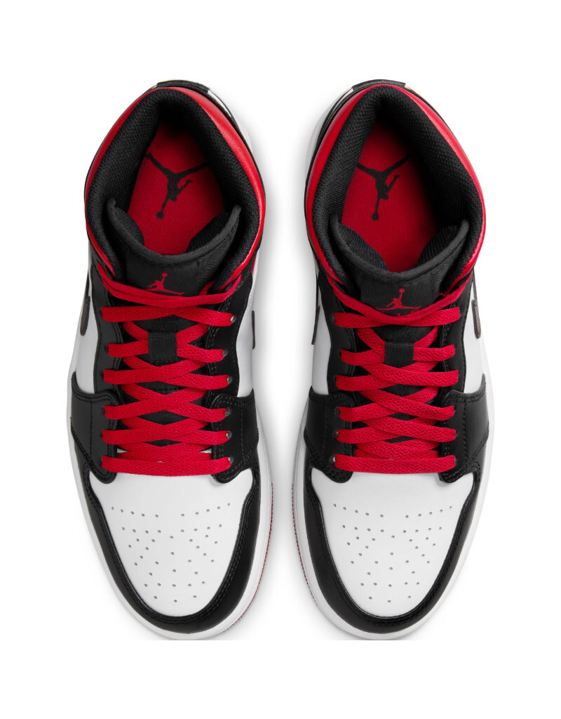Jordan Air Jordan 1 Mid- White/Red/Black