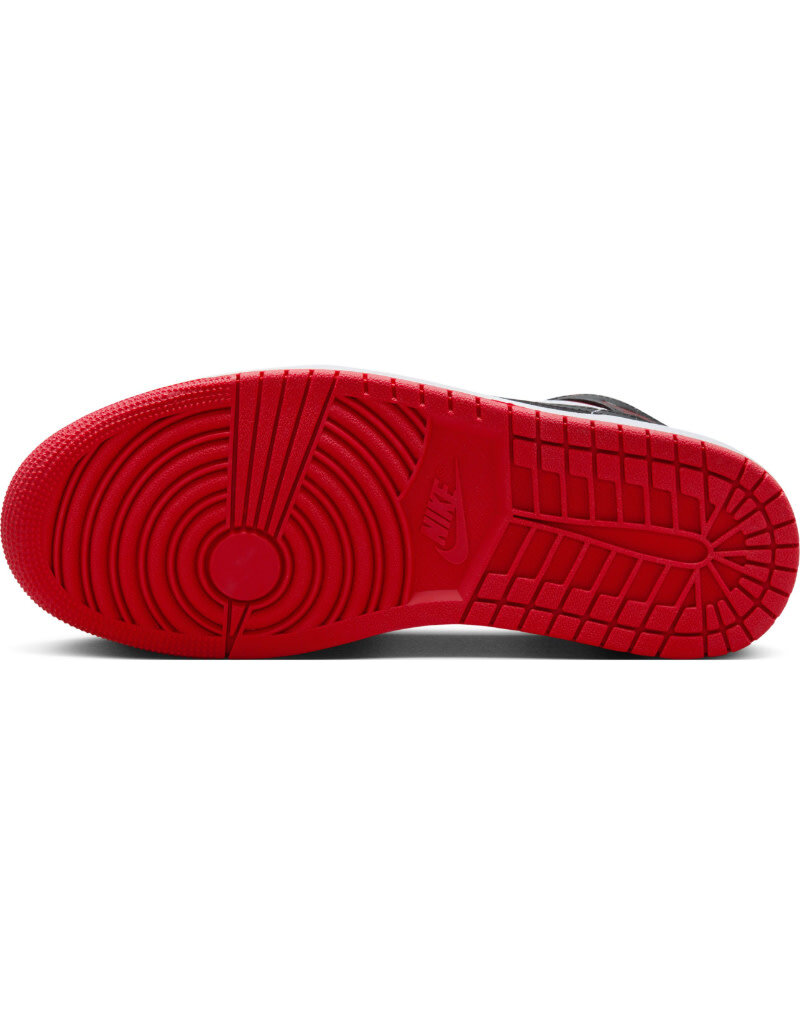 Jordan Air Jordan 1 Mid- White/Red/Black