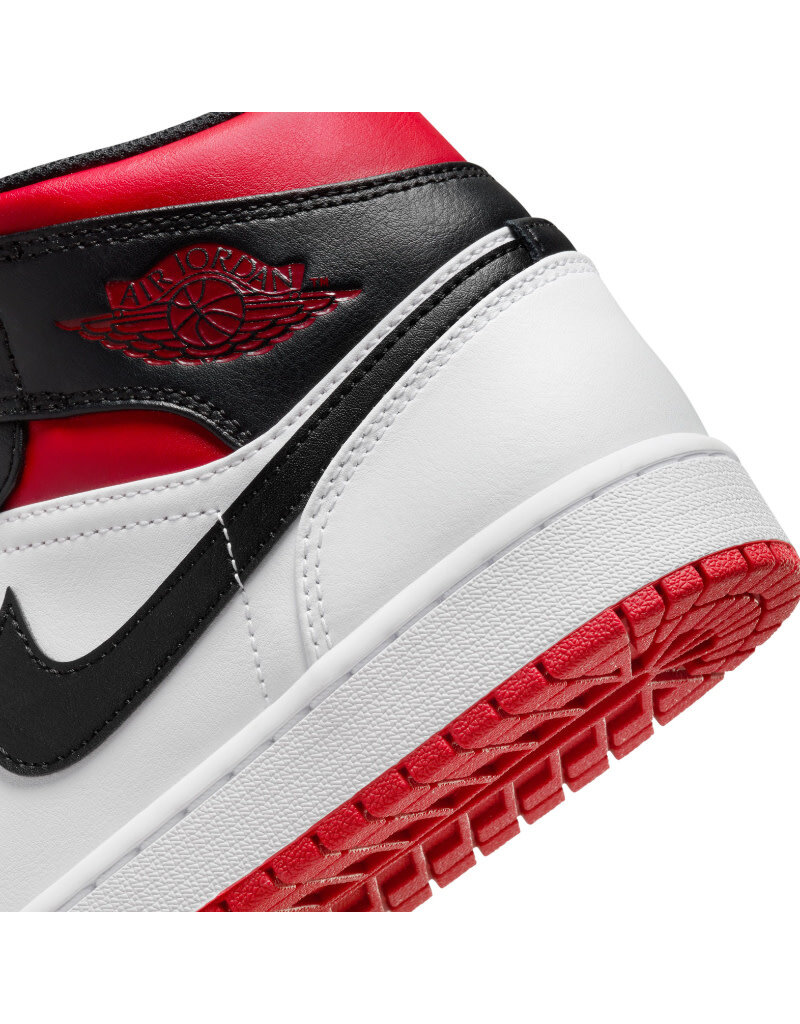 Jordan Air Jordan 1 Mid- White/Red/Black