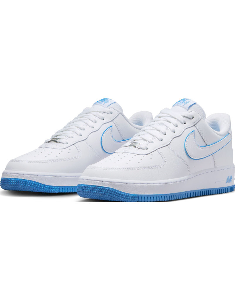 Nike Air Force 1 '07- White/Blue - Sports Gallery