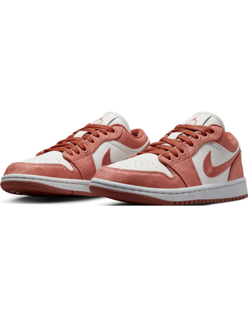 Jordan Wmns Air Jordan 1 Low Se Te V2- White/Rose - Sports Gallery