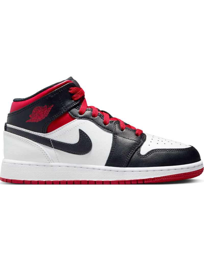 Jordan Air Jordan 1 Mid Bg- White/Red/Black