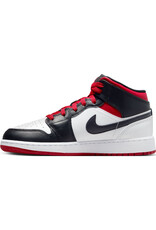 Jordan Air Jordan 1 Mid Bg- White/Red/Black Jordan Air Jordan 1 Mid Bg- White/Red/Black