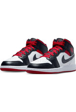 Jordan Air Jordan 1 Mid Bg- White/Red/Black Jordan Air Jordan 1 Mid Bg- White/Red/Black