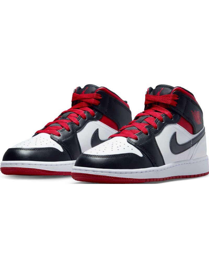 Jordan Air Jordan 1 Mid Bg- White/Red/Black