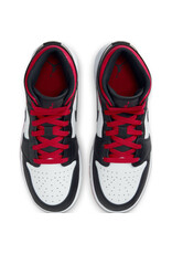 Jordan Air Jordan 1 Mid Bg- White/Red/Black Jordan Air Jordan 1 Mid Bg- White/Red/Black